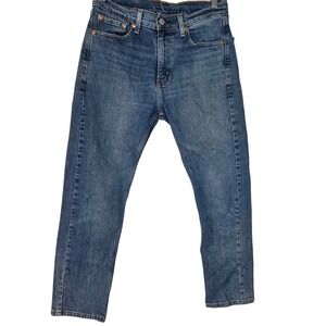 Levi's 505 Straight Leg Men'sJeans Light Wash Faded Button Fly Vintage W32 L30